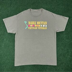 Vintage Y2K Marble Mountain Vietnam Veteran T-Shirt